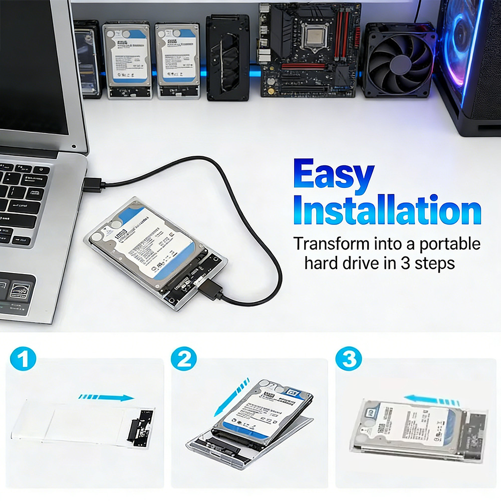 2.5 Inch Transparent SATA to U - огляд і ціна External Ssd