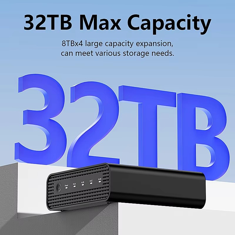 Aluminum M2 4-Bay USB4 Externa - огляд і ціна Nvme Ssd