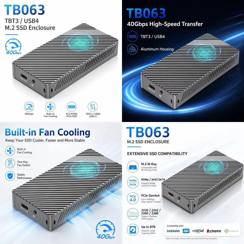 AP01 for Active Cooled 3 USB4  - огляд і ціна Nvme Ssd